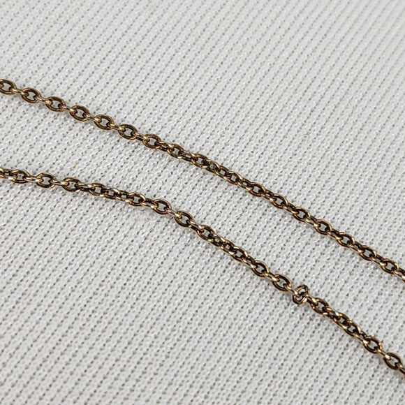 Stella & Dot Gold Tone Coral Long Pendant Necklace - Picture 4 of 7